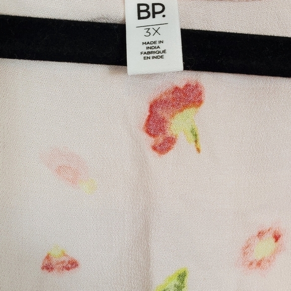 Bp Pink Apricot Floral A-Line Mini Dress in Plus Size 3x NWOT - Picture 4 of 8
